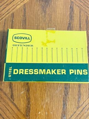 Vintage Dressmaker Pins by Scovill - 1/2 lb. Box